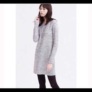 Lou & Grey- Heathered Gray Sweater Dress